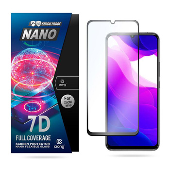 Crong 7D Nano Flexible Glass - Vetro ibrido 9H per l'intero schermo dello Xiaomi Mi 10 Lite