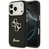 Guess Fixed Glitter Big 4G Metal Frame - Case iPhone 17 Pro (black)