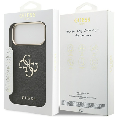 Guess 4G Big 4G Classic Logo - Case iPhone 17 Pro Max (Black / Gold)