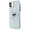 Karl Lagerfeld IML Metal Choupette Head MagSafe - Pouzdro na iPhone 11 (bílá)