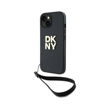 DKNY Wrist Strap Stock Logo - Case for iPhone 14 / 15 / 13 (Black)
