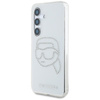 Karl Lagerfeld Rhinestones Karl Head Logo - Samsung Galaxy S25 Case (Transparent)