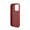 Karl Lagerfeld Diagonal Gesteppte Schrift - iPhone 15 Pro Tasche (rot)