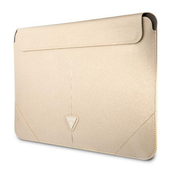 Guess Saffiano Triangle Logo Sleeve - Notebook hülle 13”/14” (Schwarz)