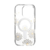 Speck Presidio Lux ClickLock & MagSafe - iPhone 16 Pro tok (Sunshine Daisies / Clear / Gold)