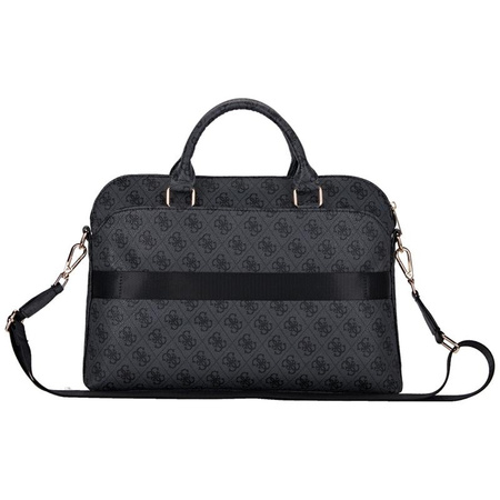 Guess 4G Zipper Pocket Triangle Logo - 15" Notebook Bag (black)