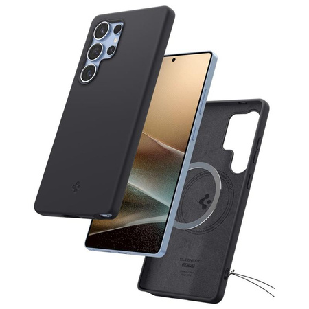 Spigen Silicone Fit Mag MagSafe - Hülle für Samsung Galaxy S25 Ultra (Black)