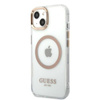 Guess Metal Outline MagSafe - Case for iPhone 13 (Clear)