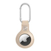 Guess Saffiano Script Dog Clip - Etui AirTag (beżowy)