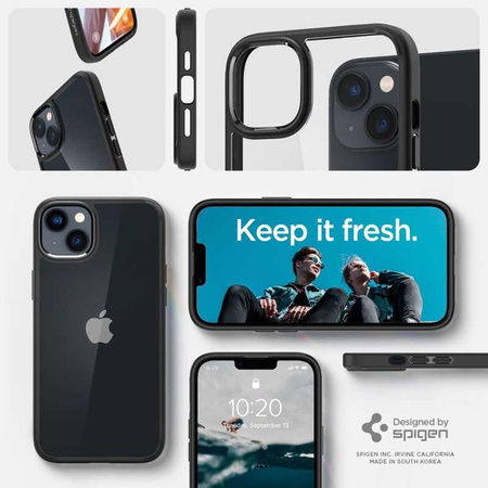 Spigen Ultra Hybrid - Coque pour iPhone 15 Plus / iPhone 14 Plus (Noir)
