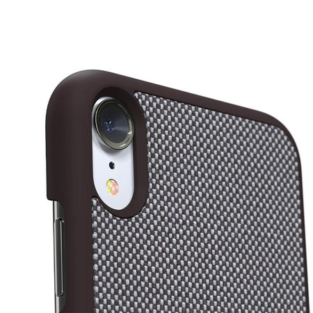 Nordic Elements Saeson Idun - Material Case for iPhone XR (Dark Brown Pattern 1)