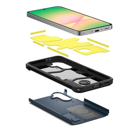 Spigen Tough Armor - Pouzdro pro Samsung Galaxy A56 5G (Metal Slate)