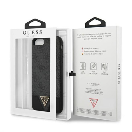 Guess 4G Triangle Collection - iPhone 8 Plus / 7 Plus Case (grey)