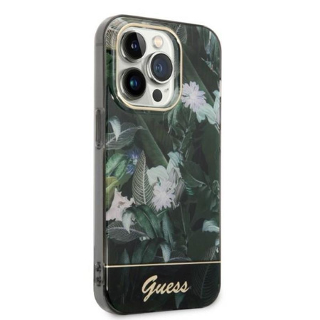 Guess Jungle Case - pouzdro pro iPhone 14 Pro Max (zelené)