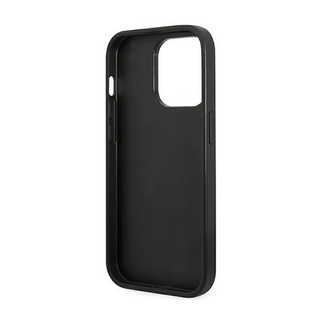 Guess 4G Metall Gold Logo - iPhone 14 Pro Max Tasche (grau)