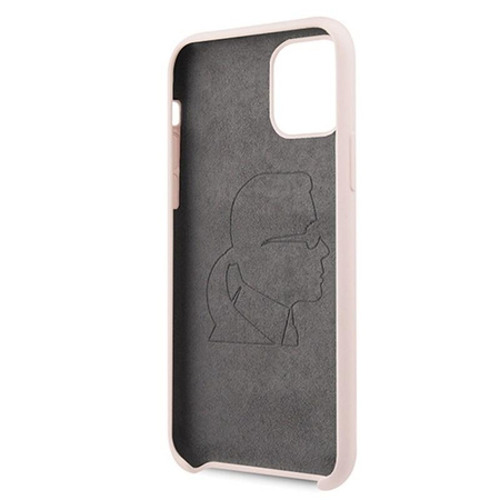 Karl Lagerfeld Fullbody Silicone Iconic - Coque iPhone 11 Pro (Rose)