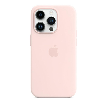 Apple Silikonhülle - Silikonhülle mit MagSafe für iPhone 14 Pro (kreidebleich)