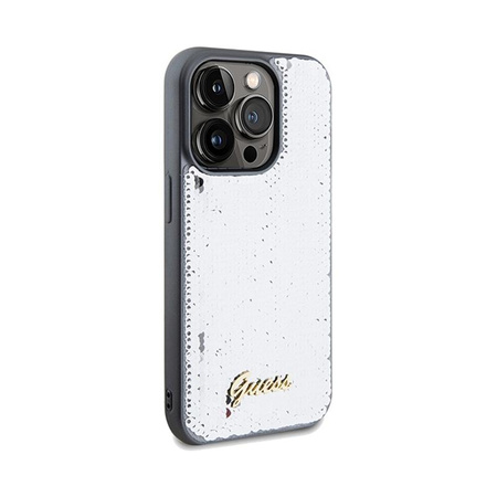 Guess Sequin Script Metal - iPhone 14 Pro Max Case (silver)