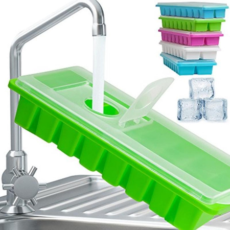 Ice cube mold with lid, 16 cubes (White)