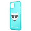 Karl Lagerfeld Choupette Head - Etui iPhone 13 (fluo niebieski)