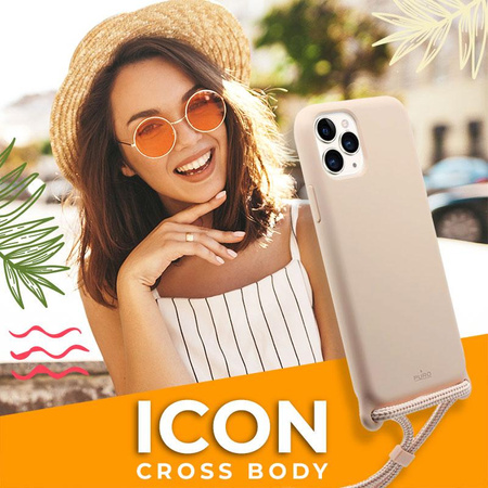 PURO ICON Cross Body - Coque pour iPhone 11 (Rose sable)