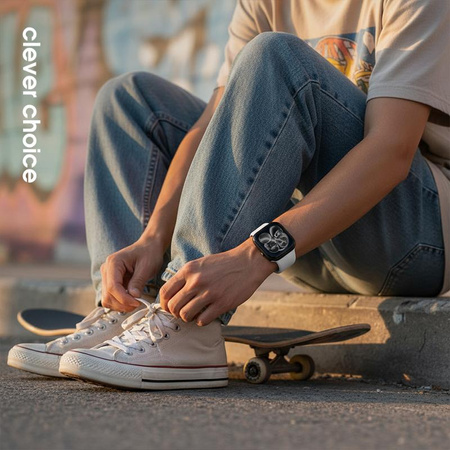 Crong Liquid – Strap for Apple Watch 38/40/41/42 mm (white)