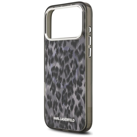 Karl Lagerfeld IML Leopard Pattern MagSafe - Case for iPhone 17 Pro Max (black)
