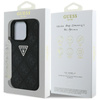 Guess Hot Stamp 4G Pattern Triangle Metal Logo - Hülle für iPhone 16 Pro Max (schwarz)