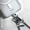 Crong Phone Crossbody - Cordino per telefono (Silver Link)