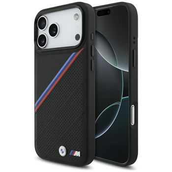 BMW M Tricolor Metal Logo MagSafe - iPhone 17 Pro Max Case (Black)
