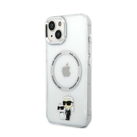 Karl Lagerfeld IML NFT Karl & Choupette MagSafe - Hülle für iPhone 14 Plus (Klar)