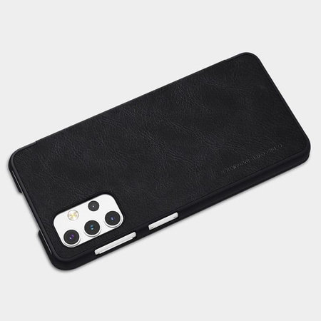 Kožené pouzdro Nillkin Qin - pouzdro Samsung Galaxy A32 5G (černé)