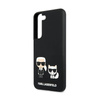 Karl Lagerfeld Slilicone Karl & Choupette - Etui Samsung Galaxy S22+ (noir)