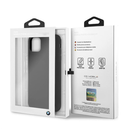 Silikonové pevné pouzdro BMW - pouzdro pro iPhone 11 Pro Max (černé)