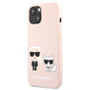 Karl Lagerfeld Slilicone Karl & Choupette - iPhone 13 Mini tok (rózsaszín)