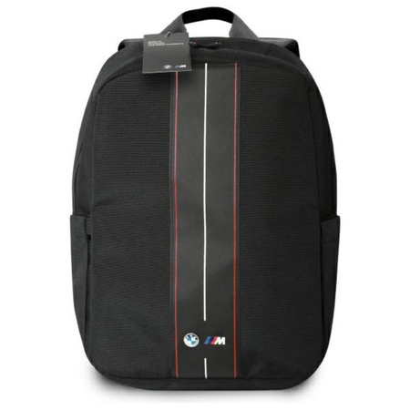 BMW Nylon Red Stripe - 16" Notebook Backpack (black)