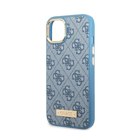 Guess 4G Logo Plate MagSafe - pouzdro pro iPhone 13 (modré)