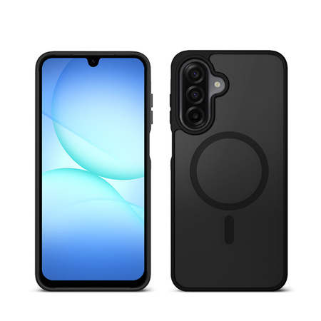 Crong Hybrid matt mágneses - MagSafe tok Samsung Galaxy A17 (fekete)