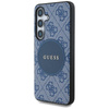 Guess 4G Round Patch Classic Logo MagSafe - Tasche für Samsung Galaxy S25+ (blau)