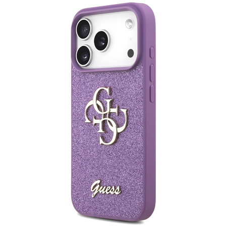 Guess Fixed Glitter Big 4G - Pouzdro iPhone 17 Pro (lila)