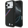 Pouzdro BMW M Tricolor Metal Logo MagSafe pro iPhone 17 Pro (černé)