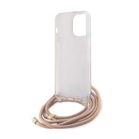 Guess Crossbody Cord 4G Print - iPhone 15 Pro tok (rózsaszín)