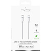 PURO USB-C/Lightning MFi propojovací kabel 0,5 m (bílý)