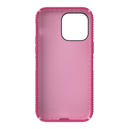 Speck Presidio2 Grip - Rutschfestes Gehäuse für iPhone 14 Pro Max (Digitalpink / Blossompink / Weiß)