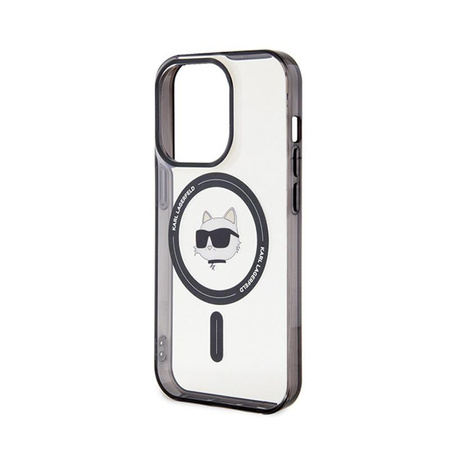 Karl Lagerfeld IML Choupette Head MagSafe - iPhone 15 Pro Max Tasche (Transparent)