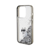 Karl Lagerfeld Liquid Glitter Choupette - iPhone 15 Pro Case (Transparent)