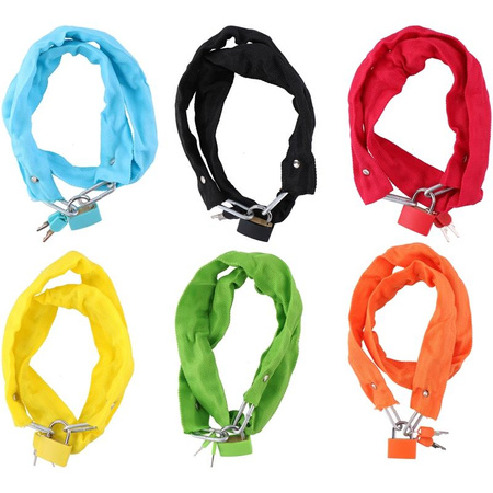 Dunlop - Anti-Diebstahl-Fahrradschloss 90 cm (Gelb)