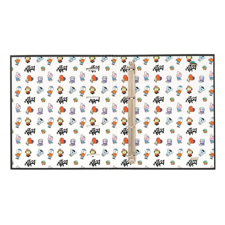 BT21 - Street Mood Kollektion A4-Ordner mit Blättern (4 Ringe, Gummiband)