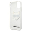 Karl Lagerfeld Choupette Head Glitter - Coque iPhone 11 (argent)