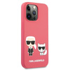 Karl Lagerfeld szilikon Karl & Choupette - iPhone 13 Pro Max tok (fukszia)